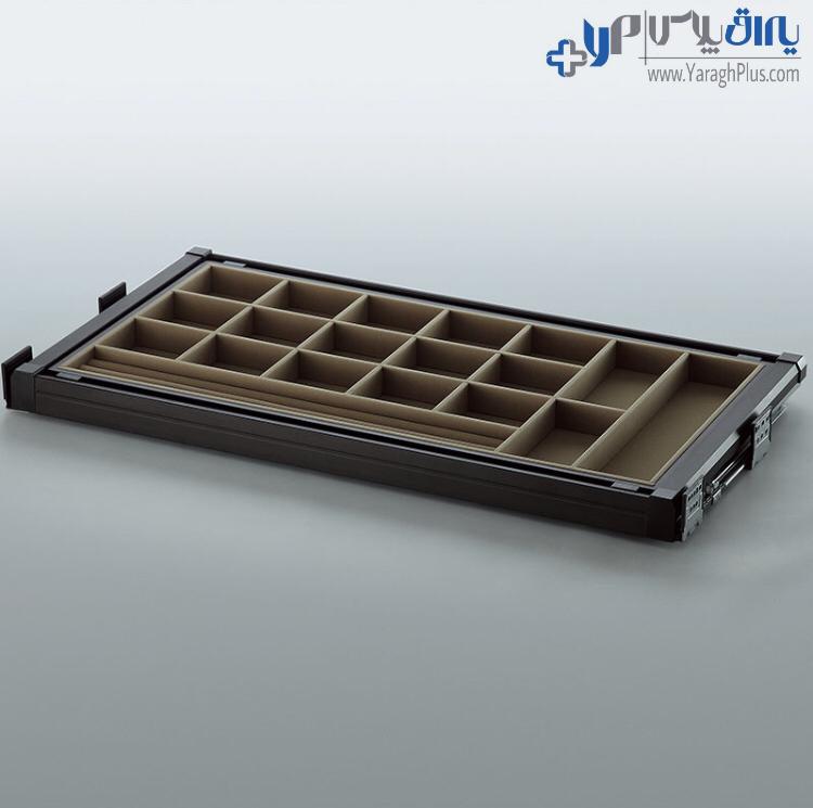 جای کمربند و کروات و زیورآلات مخمل ریلی داخل کمد قابل رگلاژ آرام بند یونی هاپر WS4117