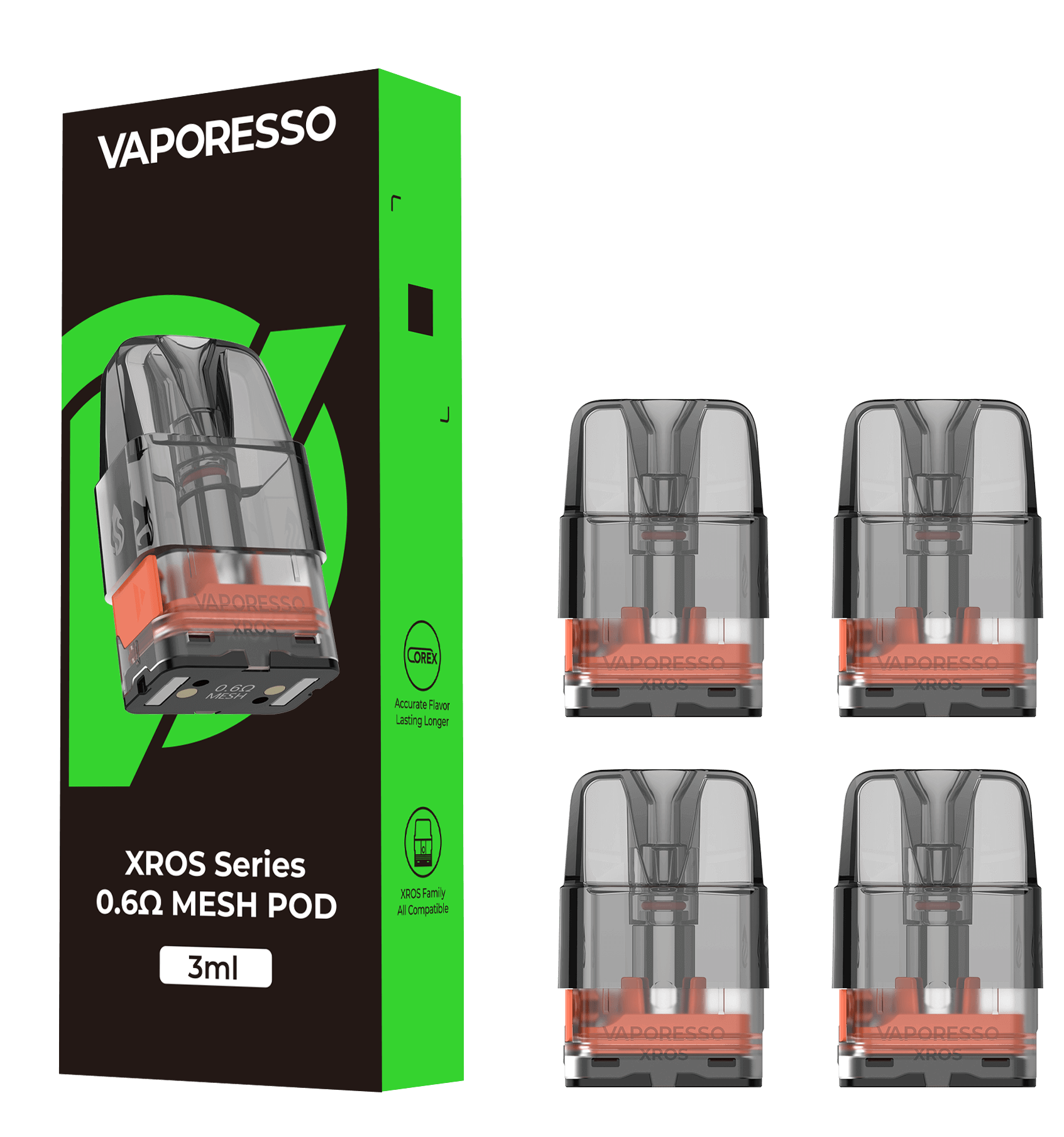 کارتریج ایکسراس ویپرسو | Vaporesso XROS CARTRIDGE - 3ML.6OHM