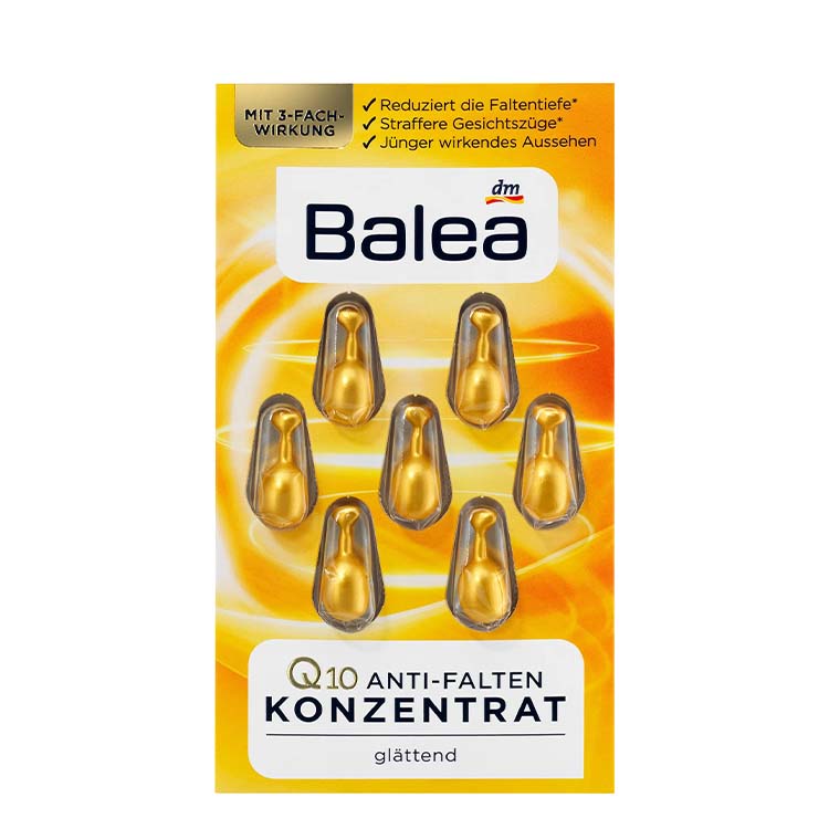 کپسول کنسانتره ضد چروک صورت مدل Q10 Anti-Falten