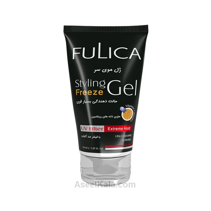 ژل موی سر فولیکا Fulica براق کننده مدل Freeze حجم 150 میل