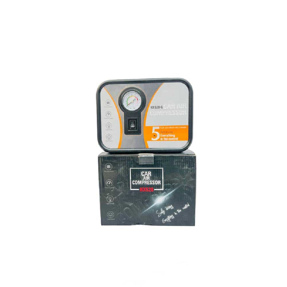 پمپ باد فندکی چراغ قوه دار مدل HX528-G