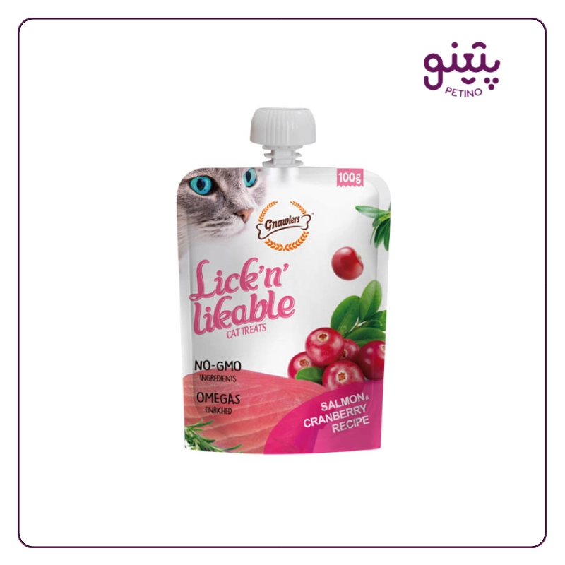 پودینگ گربه گناولرز با طعم سالمون و کرنبری