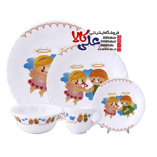 سرویس غذاخوری کودک آرکوپال گرد طرح فرشته کد22