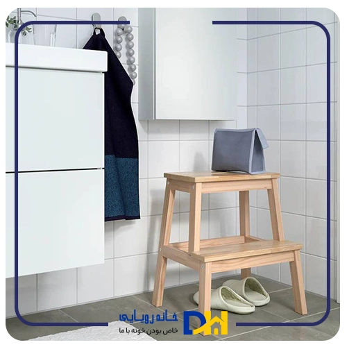 چهارپایه دوطبقه چوبی ایکیا BEKVÄM