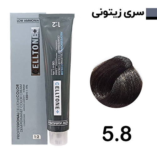 رنگ مو قهوه ای زیتونی روشن سلتون پلاس شماره 5.8