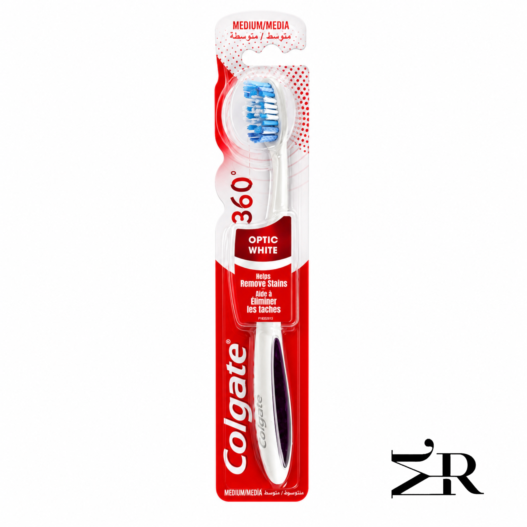 مسواک کلگیت | 360 Optic White Medium | مسواک سفیدکننده کلگیت با برس متوسط