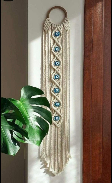 دیوارکوب مکرومه کد 206 برند گره چی و رنگ دلخواه