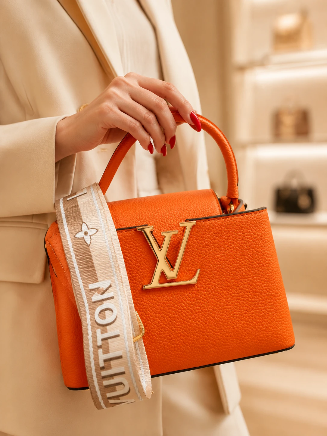 (لوئی ویتون مدل کاپوسین)Louis Vuitton Capucine model