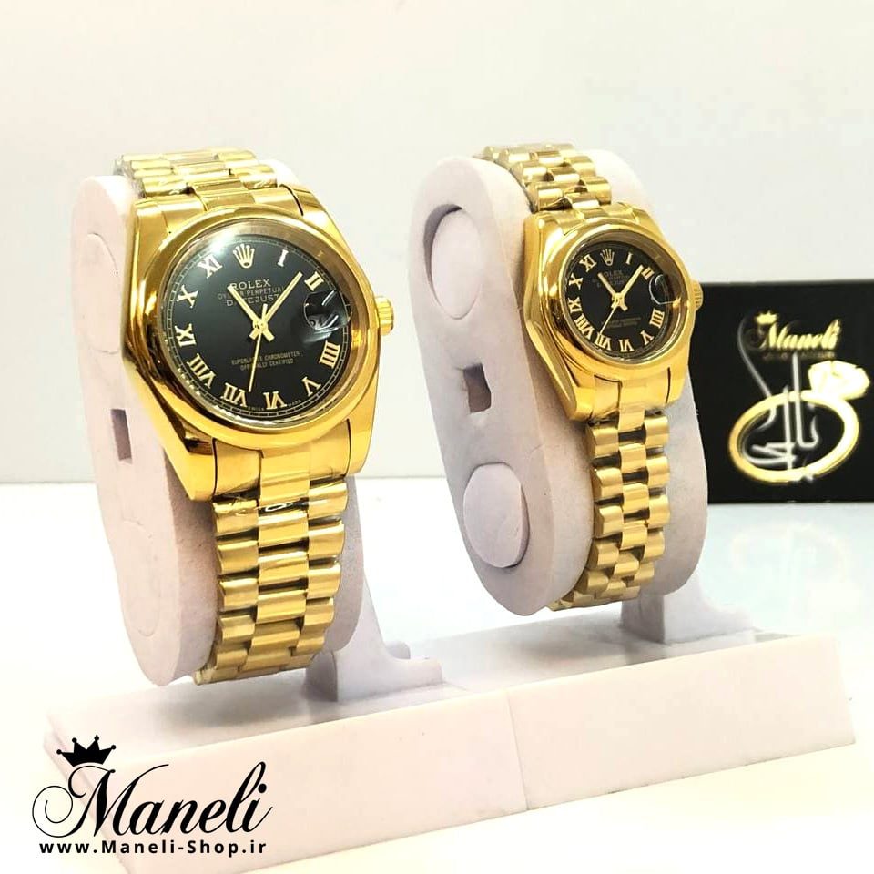 ست ساعت رولکس طلائی rolex