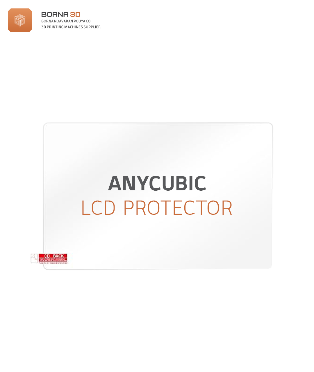 محافظ ال سی دی پرینتر سه بعدی برند ANYCUBIC