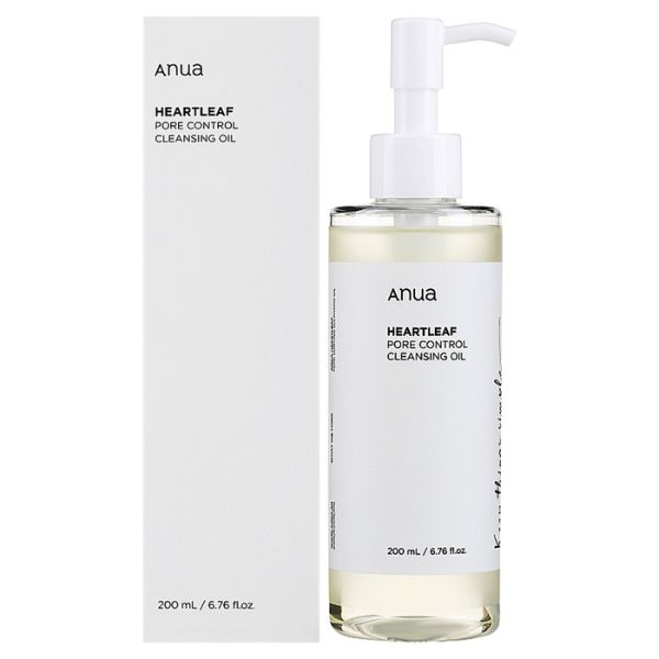 روغن پاک کننده و کنترل منافذ آنوا Anua Heartleaf Pore Control Cleansing Oil – حجم 200 میل
