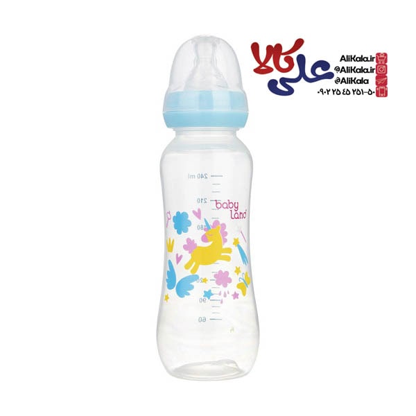 شیشه شیر بیبی لند کد241 ظرفیت 240 میلی لیتر