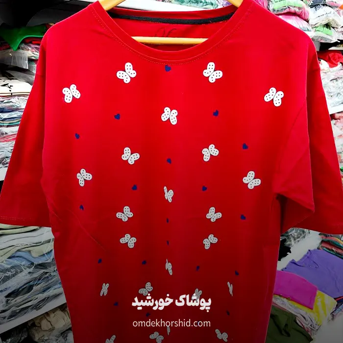 تیشرت پنبه پروانه ای کد 2
