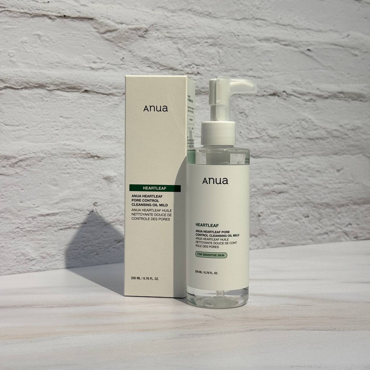 شوینده روغنی کنترل منافذ و تسکین دهنده آنوا مخصوص پوست های حساس 200 میل Anua Heartleaf Pore Control Cleansing Oil Mild
