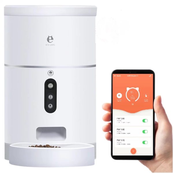 ظرف غذای اتوماتیک دوربین دار الس پت | Els Pet 4L Automatic Smart App Pet Feeder With Video Camera