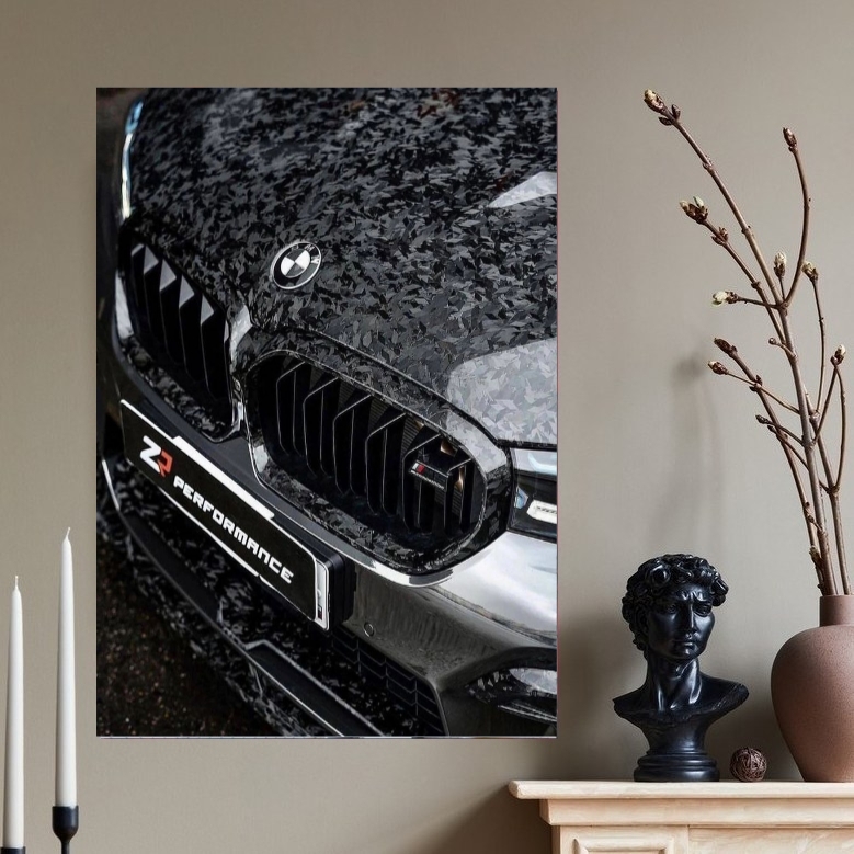 تابلو شاسی عکس ماشین bmw نمای جلو