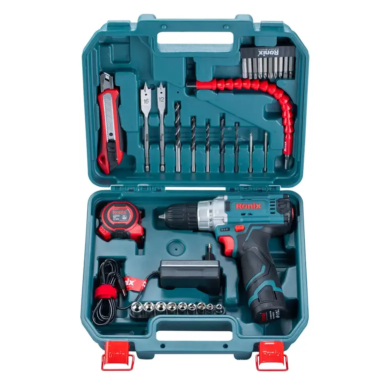 کیت دریل شارژی  رونیکس 35 پارچه مدل RS_8611(کیت دریل) ronix