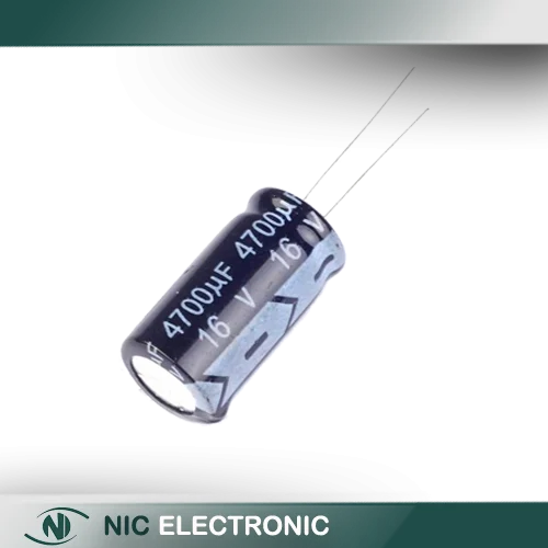 خازن الکترولیتی 4700UF/16V-13X25-105C-BLACK