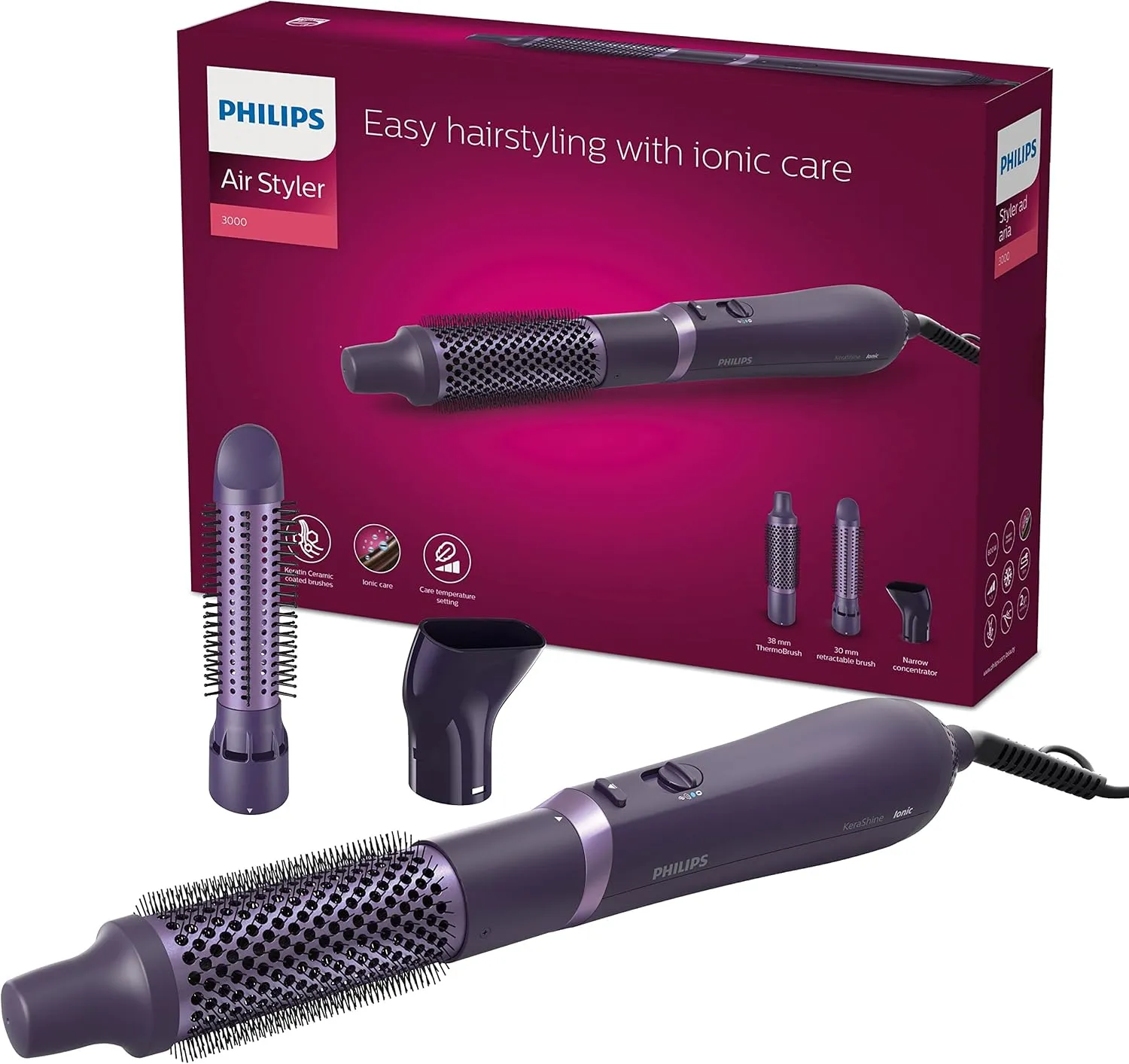 سشوار برس دار فیلیپس مدلPHILIPS BHA305