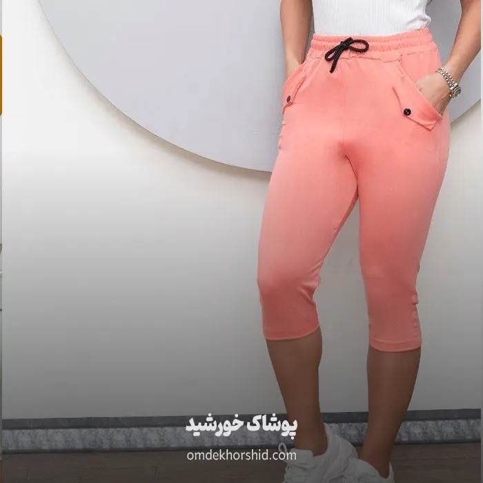 شلوارک نخ پنبه بغل جیب