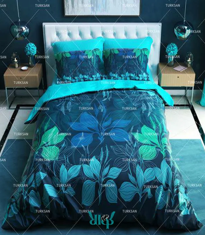 روتختی دو نفره 6 تکه طرح برگ کد d101