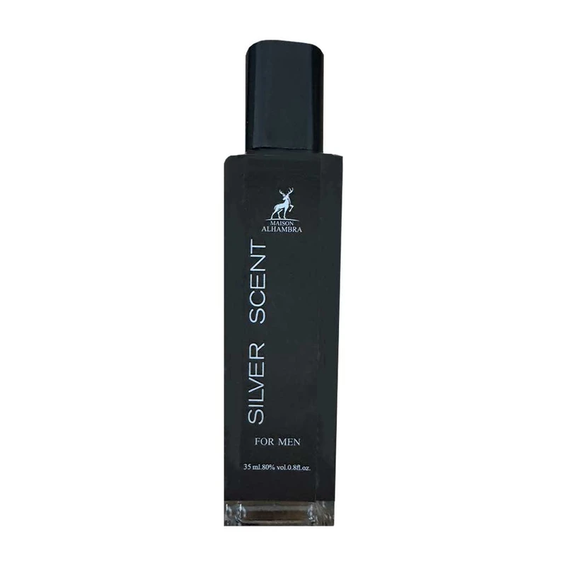 عطر جیبی مردانه الحمبرا سیلور سنت (Silver Scent) 35 میلی لیتر