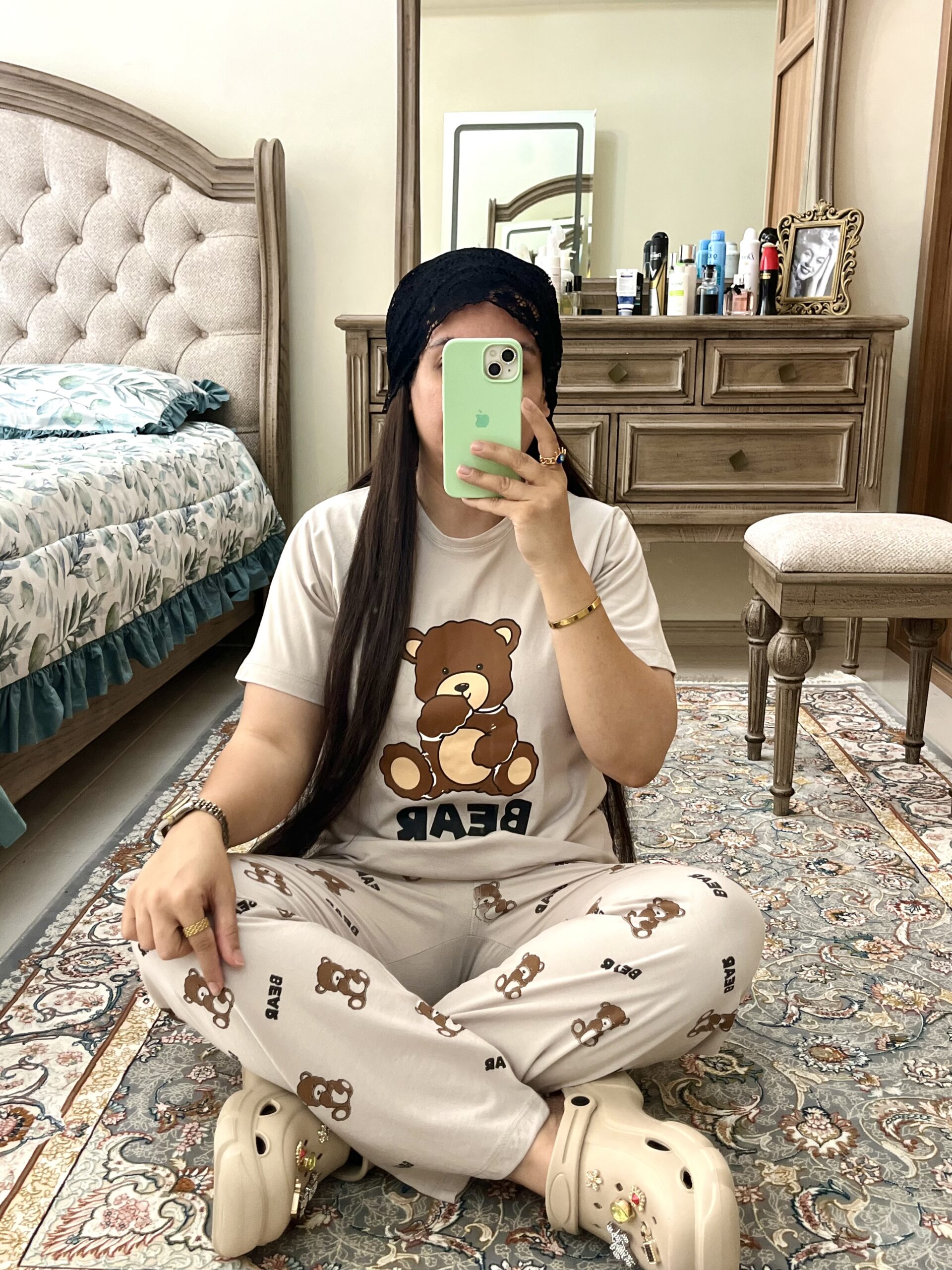 ست bear - طوسی, فری سایز