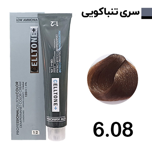 رنگ مو بلوند تنباکویی تیره سلتون پلاس شماره 6.08