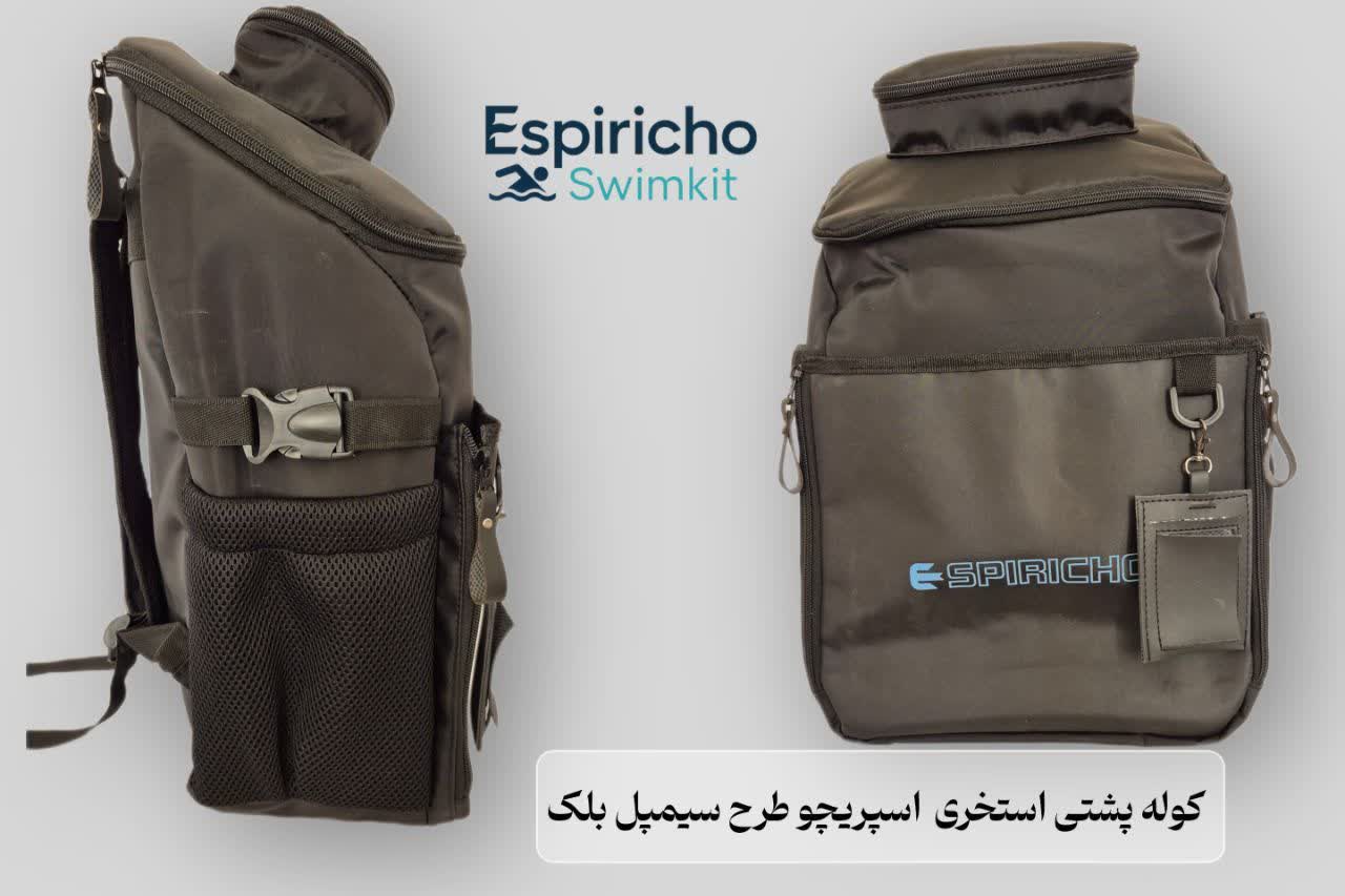 کوله پشتی استخری طرح سیمپل بلک