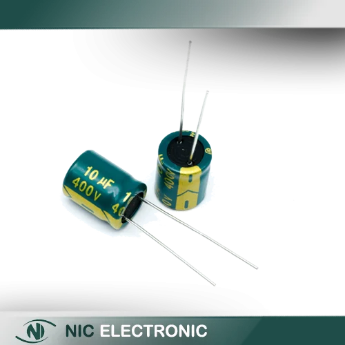 خازن الکترولیتی 10UF/400V-10X13-105C-GREEN