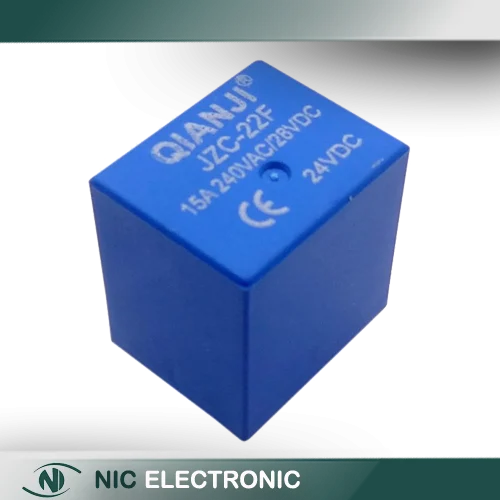 رله 24V پایه میلون 15A تایوانی مارک QIANJI کد JZC-22F