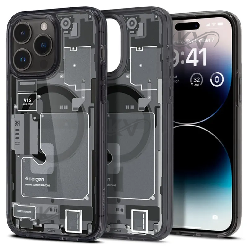 قاب اسپیگن Ultra Hybrid Zero One آیفون 15 پرو با پشتیبانی مگ سیف