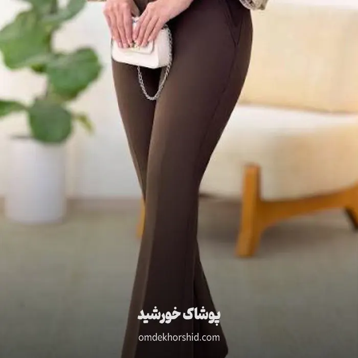 شلوار مازراتی دمپا قهوه ای ترند