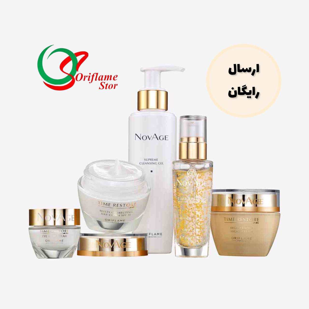 ست مراقبت تخصصی پوست 50+ سال تایم ریستور نوایج (کد 31774) NOVAGE Time Restore SET