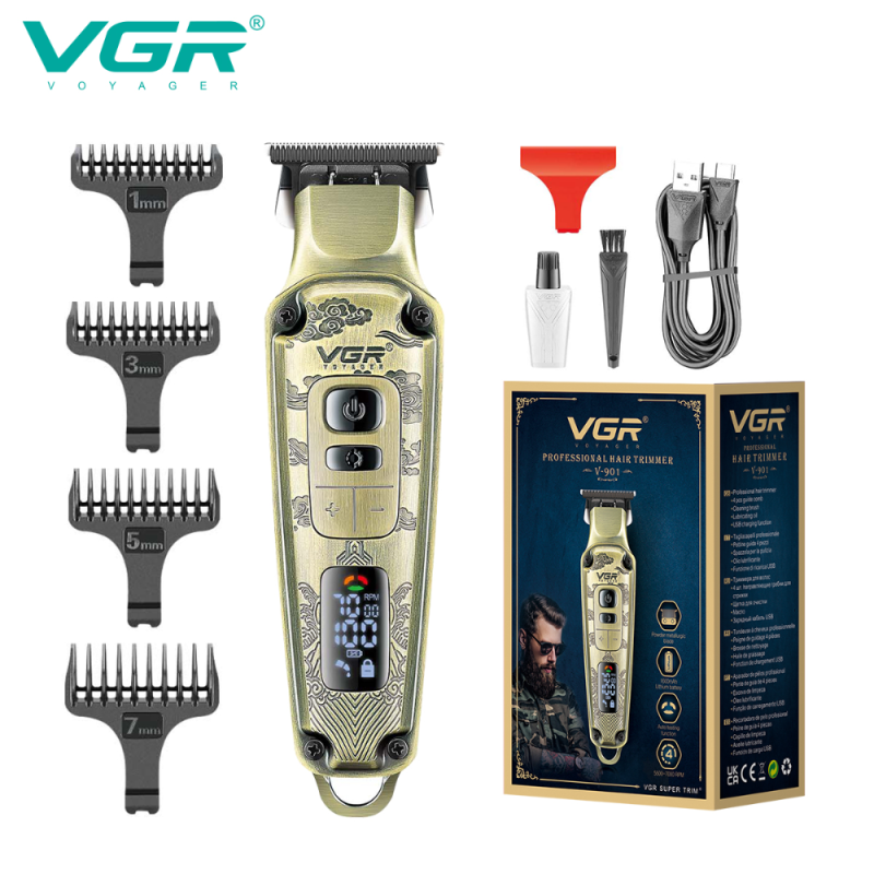 ماشین اصلاح وی جی آر مدل VGR901 با تیغه کربن استیل و برش مستقیم