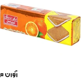 بیسکویت کرمدار تخت با طعم پرتقال شیرین عسل