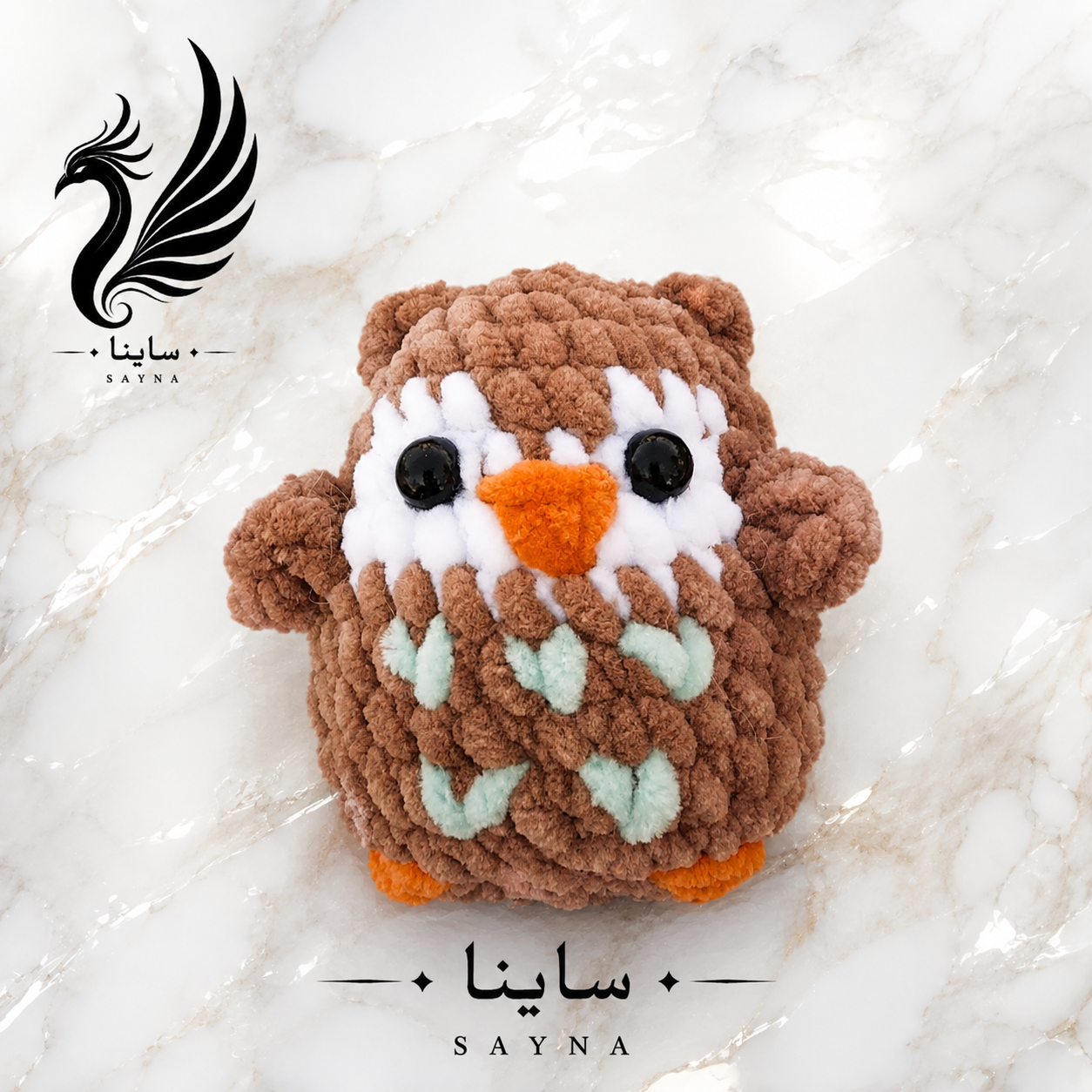 آویز جغد مخملی