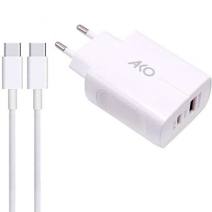 شارژر دو سر تایپ سی AKO مدل AH-2
