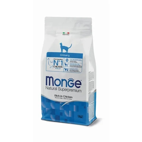 غذای خشک مونژه یورینری بسته بندی یک ونیم کیلویی Monge Urinary Cat Dry Food 1.5 kg