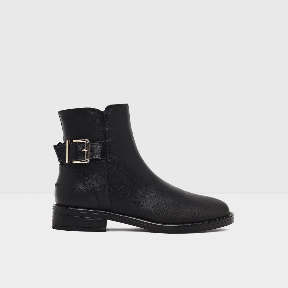 بوت زنانه مشکی چرم بژ آلدو LESIDI-TR – ALDO