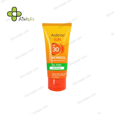 کرم ضد آفتاب آکنه سل آردن SPF30 فاقد چربی رنگ بژ طبیعی