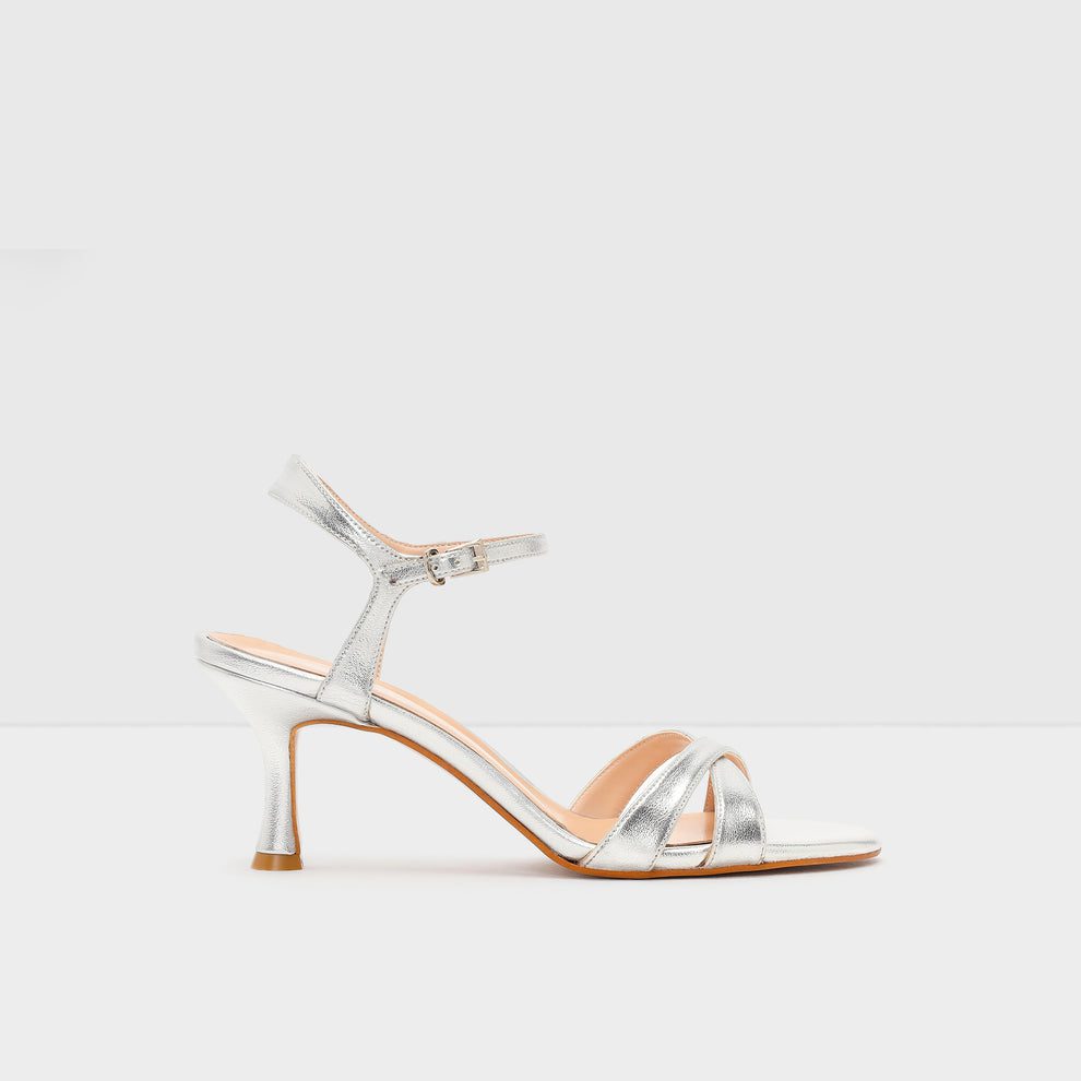 صندل پاشنه‌دار زنانه نقره‌ای آلدو HENRIETTA-TR – ALDO