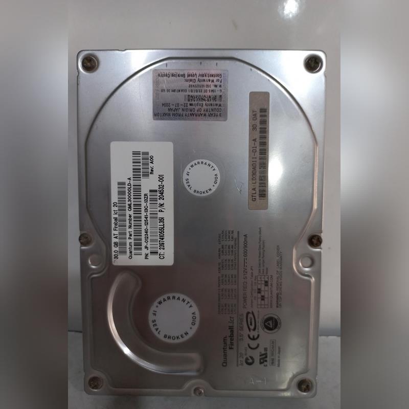 هارد 30 گیگ IDE برند Quantum سلامت 100%-استوک(کد HD-LD-01-35)