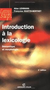 introduction a la lexicologie semantique et morphologie 3rd