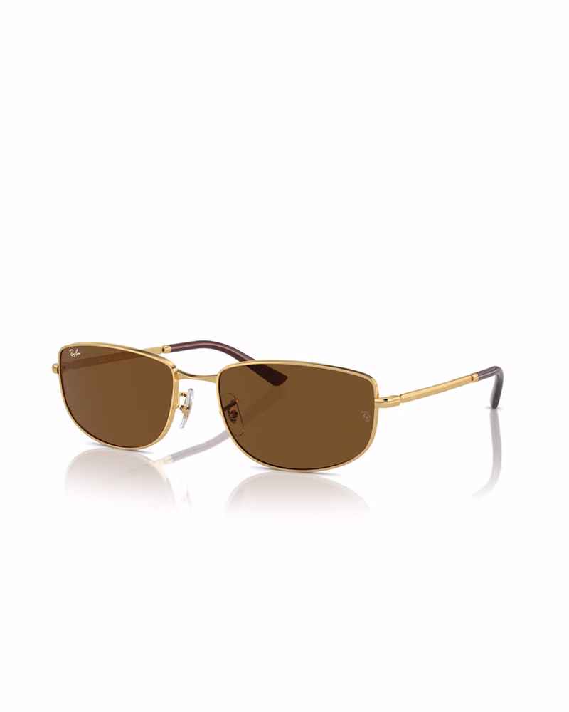 عینک آفتابی زنانه ریبن مدل RayBan RB3732 - فريم طلايي عدسي قهوه اي