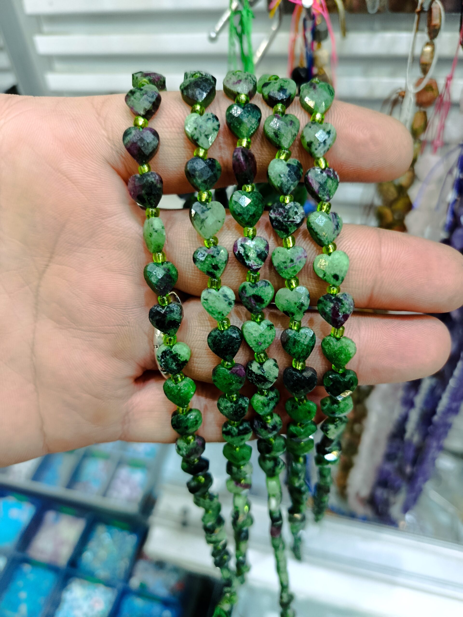 سنگ زئوسیت قلبی سایز ۱۰میل