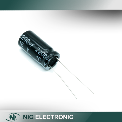 خازن الکترولیتی 2200UF16V-10X20-105C-BLACK