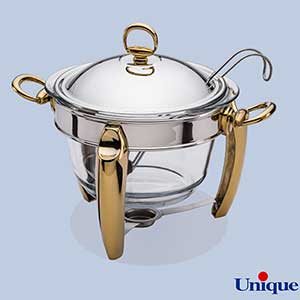 سوفله سوپ خوری پافیلی طلایی یونیک کد UN-3114