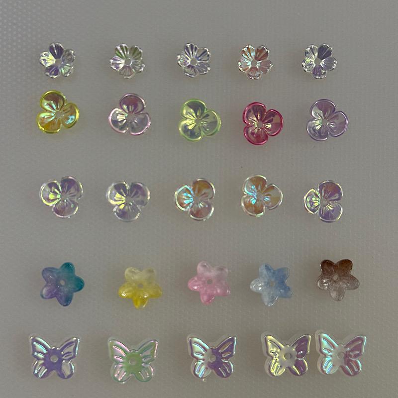 مهره گلبرگ رنگی و پروانه