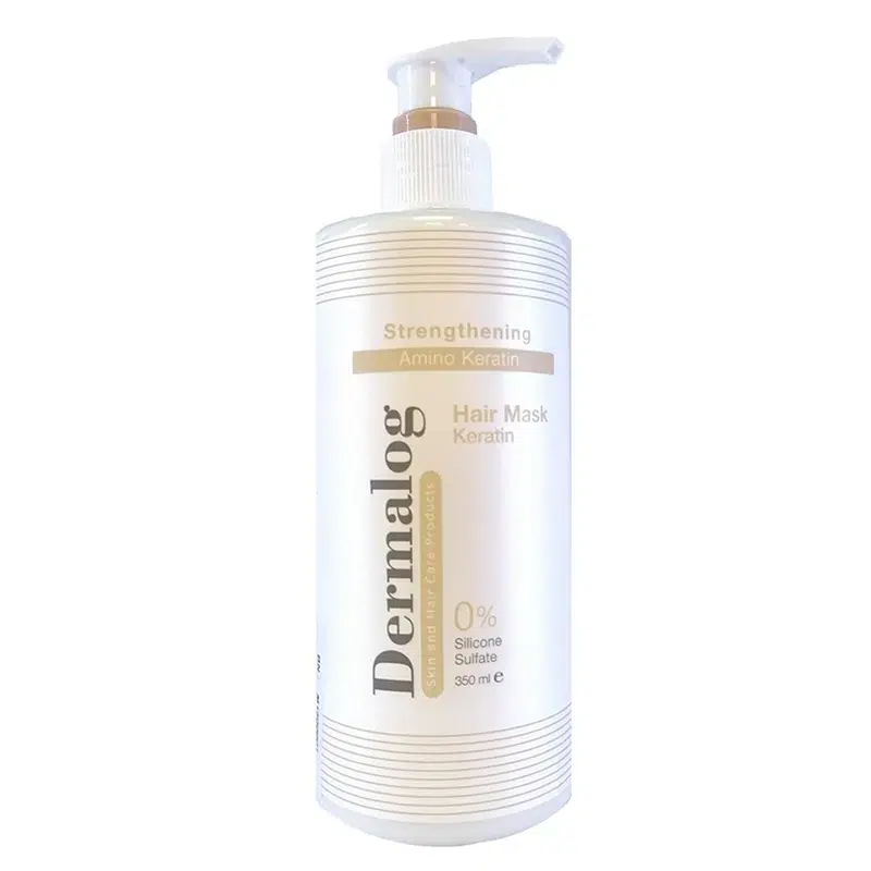 ماسک مو روغن آرگان و کراتین هیدرولیز شده درمالوگ 350 میل